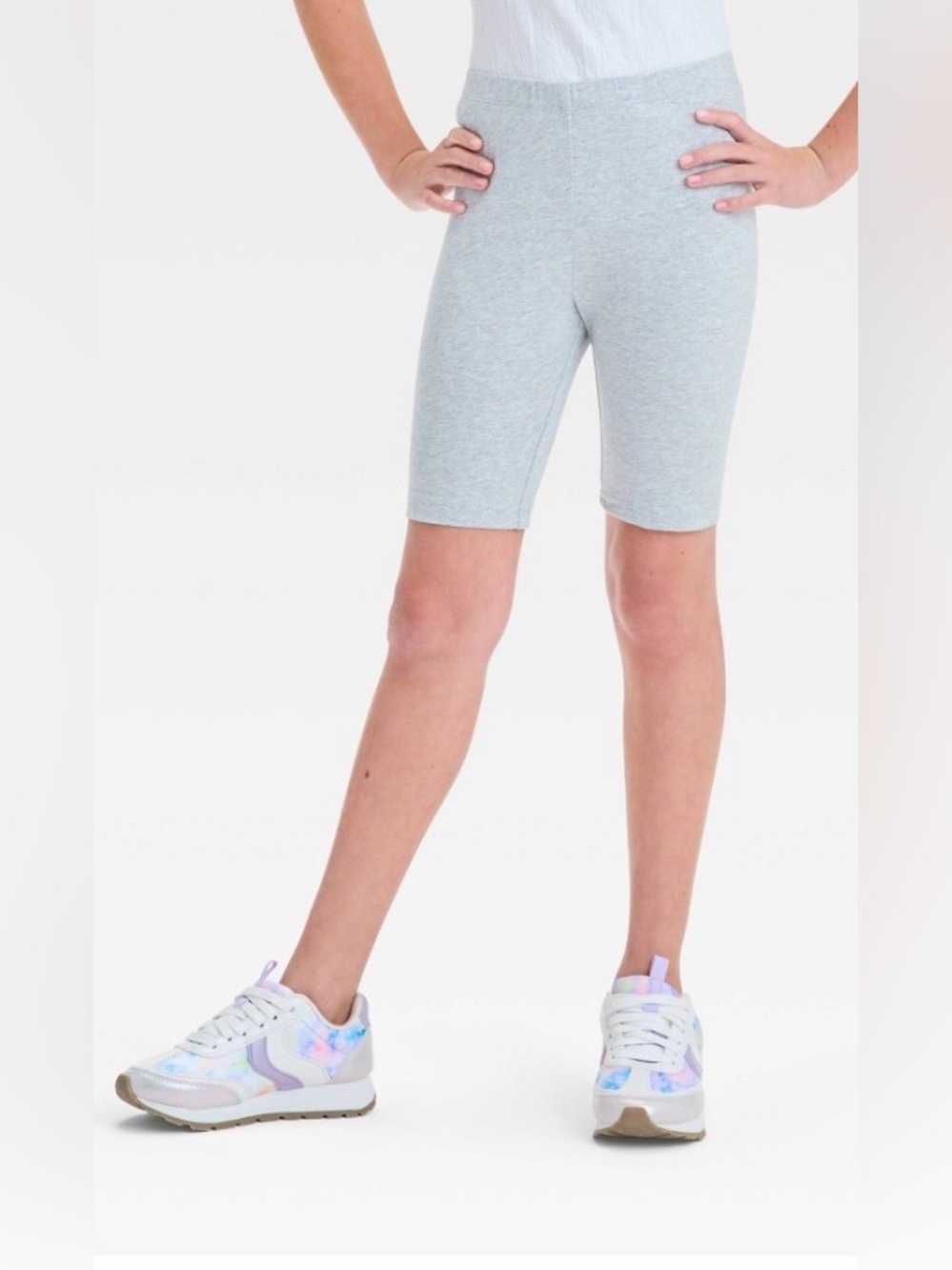 Cat & Jack Light Gray Bike Shorts